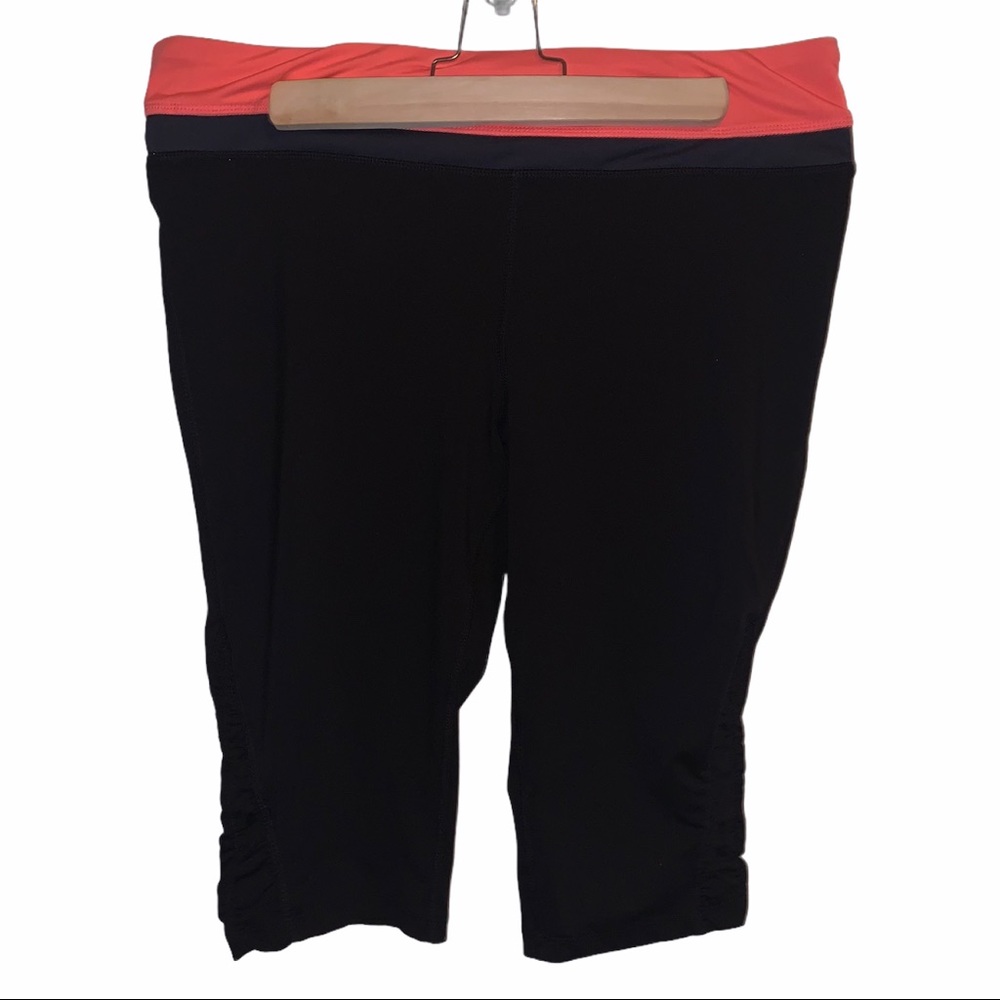 Black & Pink Athletic Tight Shorts